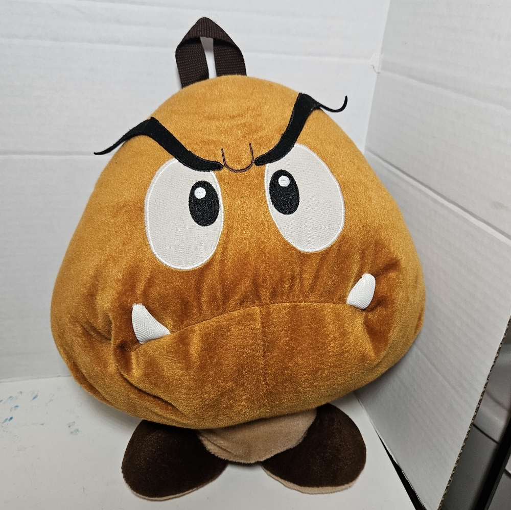 2011 Super Mario - Goomba Plush With Zipper Pouch 16"